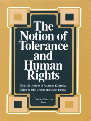 cover image of Notion of Tolerance and Human Rights